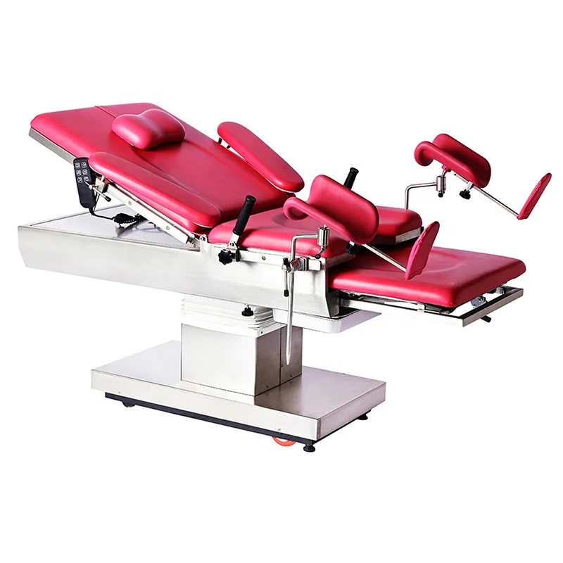 High End 340 Stainless Steel Hospital Gynecological Female Examination Table Electric Operation Bed for Gynecology and Obstetric
