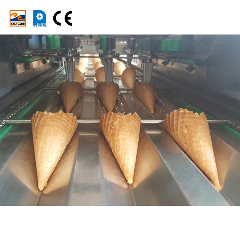 Wholesale Price Automatic Stainless Steel Egg Roll Maker / Wafer Stick Making Machine /sugar Cone Processing Machine