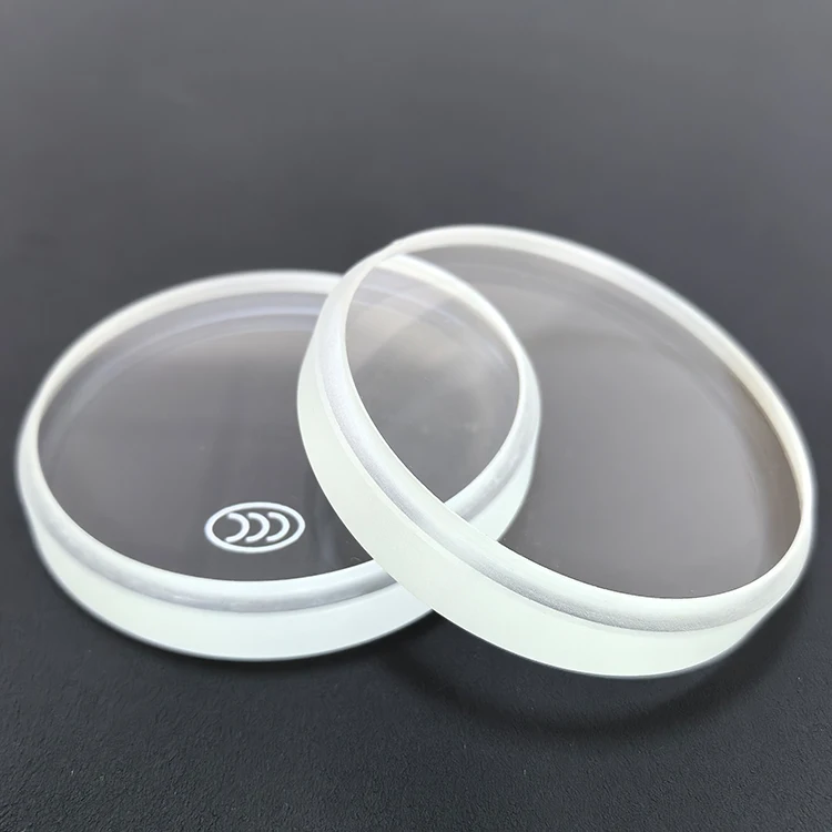 special groove level sight glass plate heat resistant borosilicate glass 3.3 step round lens