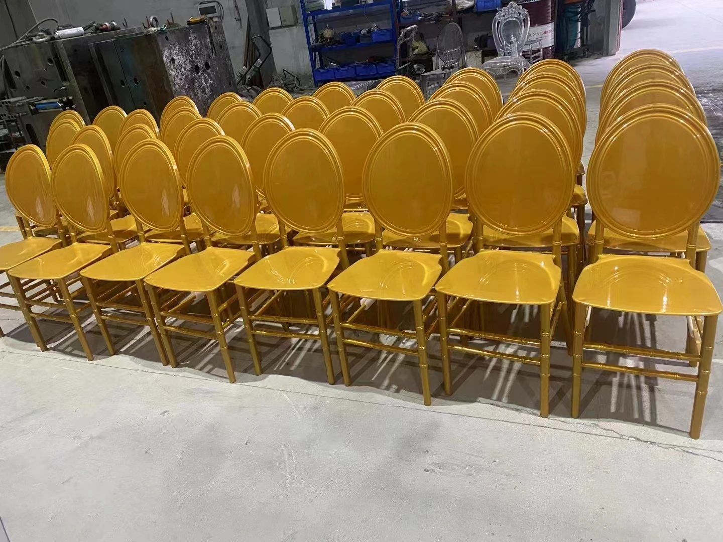 tiffany chair Outdoor Garden Wedding Banquet Hotel Restaurant Party White Plastic Dining Chairs for Event party wedding