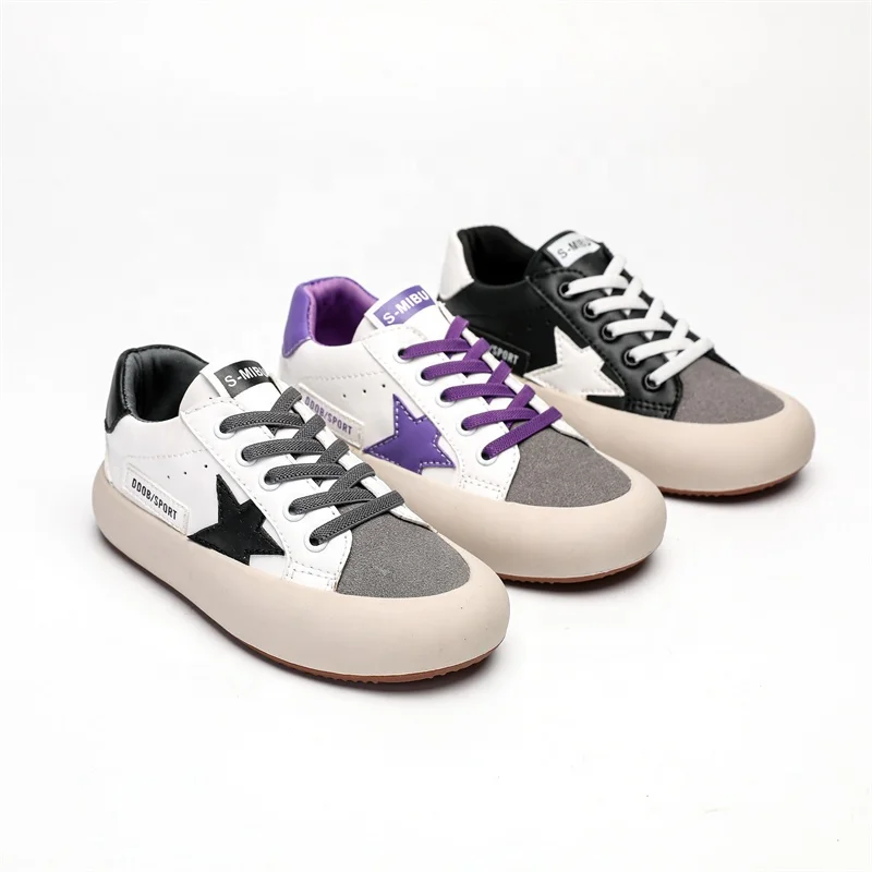 Wholesale Trendy Casual Lightweight Breathable Soft Mesh Lining Sport Running Shoes Boys Girls Non-Slip Rubber School Sneakers