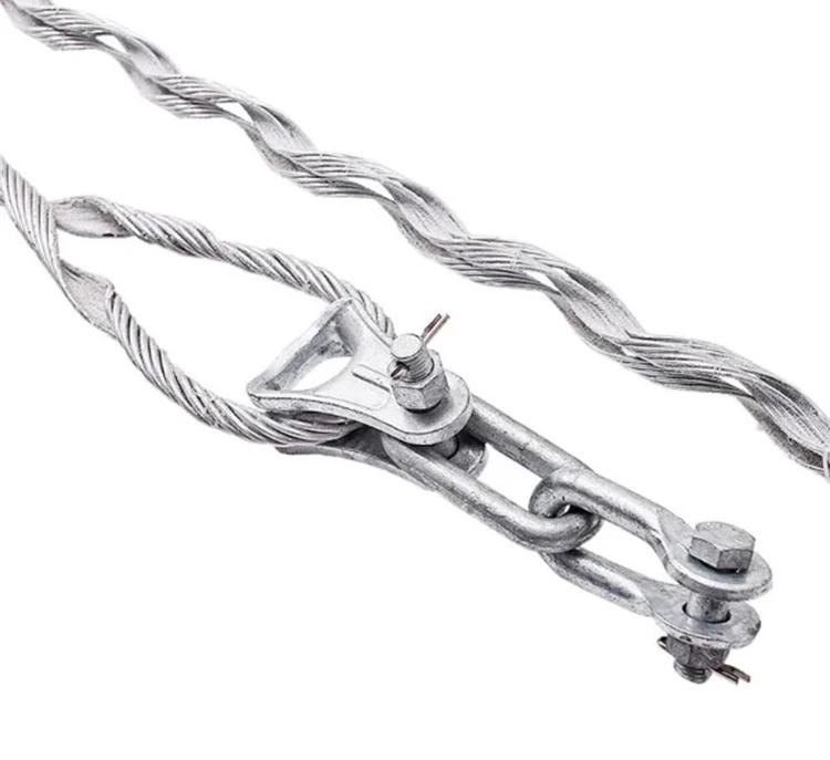 Dead End Grip Tangent Clamp for Overhead Cable Installation Preformed suspension clamp set for 100-500m span ADSS