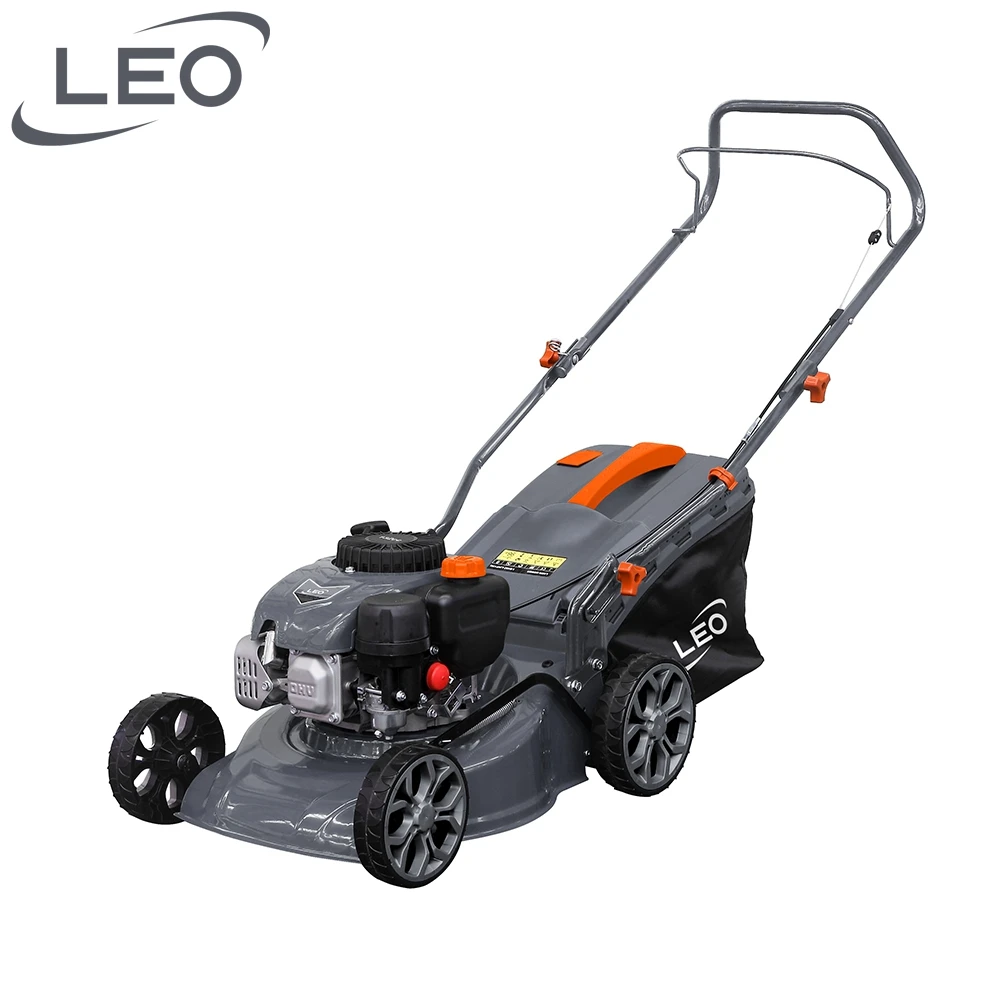 LEO LM40-L(NP130) gasoline grass mower portable 132cc four-stroke  petrol red lawn mower