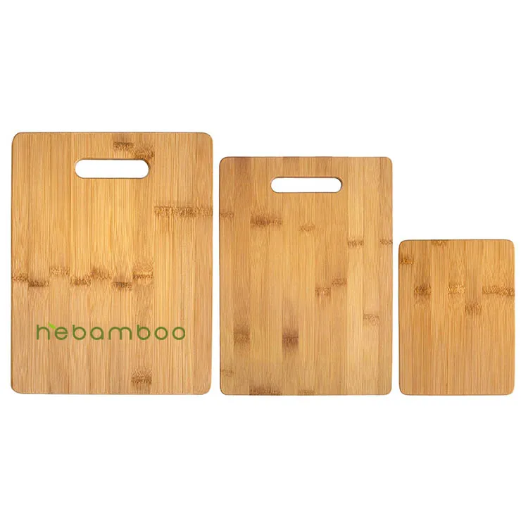
Wholesale Stylish Home Kitchenware Bamboo Kitchen 3 -Piece Rectangle Cutting Board 