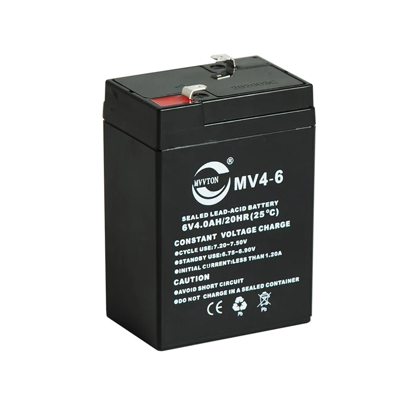 CE Certified 6V4AH Lead Acid AGM Battery Sealed Type for Automotive Use UPS Electric Cars Power Systems Consumer Electronics