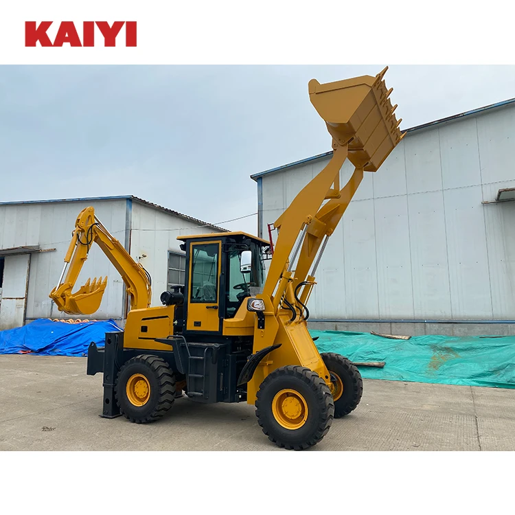 Kaiyi Brand 50hp Garden Tractor Epa Excavator Mini Digger With Front End Loader And Backhoe