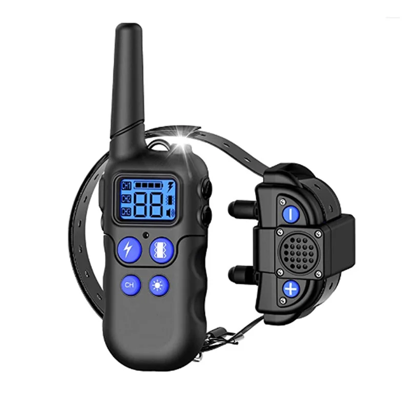 Custom 1000m Electric voice intercom dog trainer Vibration Training Collar Dog Bark control pet training behavior products