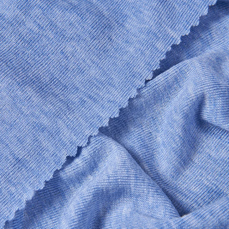 150g Spring/summer Base Shirt fabric Lessel natural fiber 1*1 thread T shirt knitted fabric Tencel wool