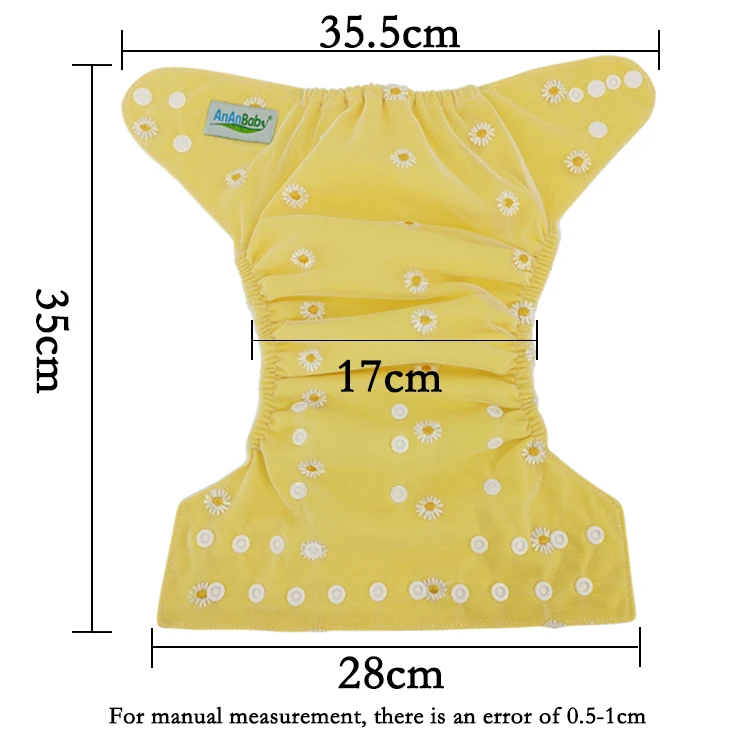 Ananbaby Colorful Daisy Lace Cloth Diaper Wholesales Cheapest Custom Baby Nappies