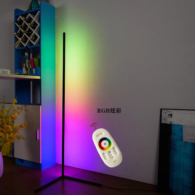 Напольная Светодиодная лампа RGB в скандинавском стиле, современный светодиодный Угловой светильник, дизайнерская напольная лампа для украшения гостиной