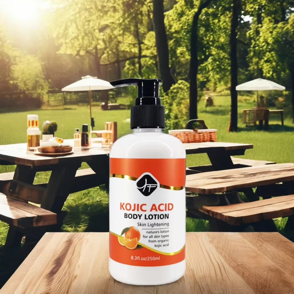2023 бестселлер набор кохиновых кислот Осветляющий кожу увлажнение для отбеливания кожи лосьон тела Кожевенная кислота скраб