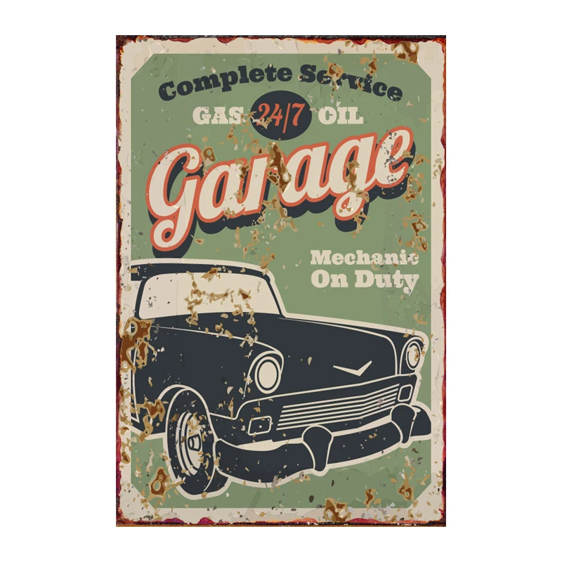 Retro Metal Sign Painting Art Poster Garage Pub Bar Living Room Hotel Decor Vintage Tin Plate Metal Poster beer sign