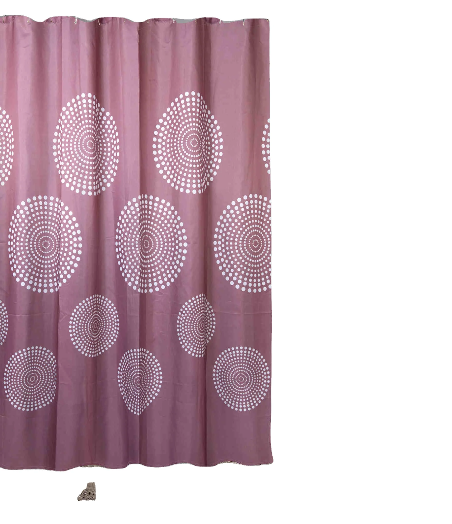 Novelty Designed 3D Solid Peva Material Shower Curtain Set Waterproof Bathroom Set Made of Polyester