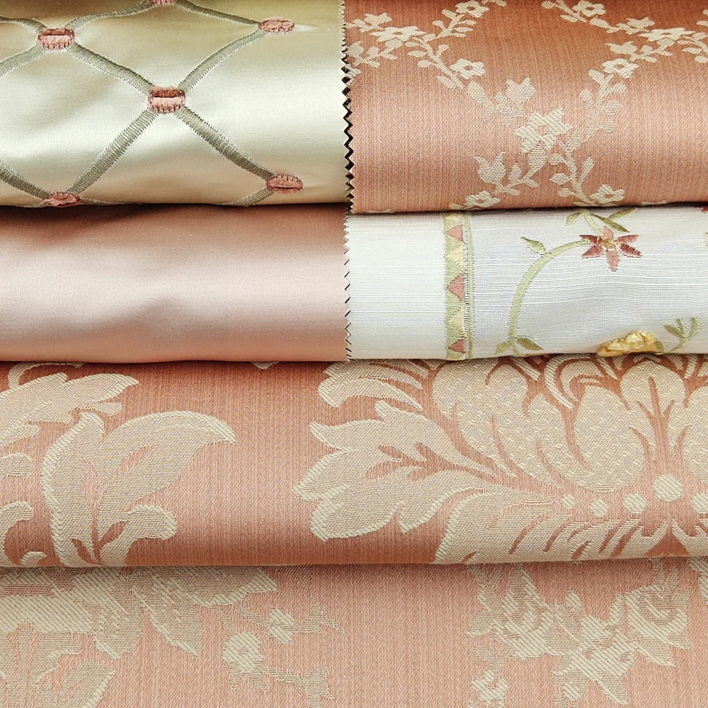 Bomar Home Deco and Interior Damask Curtain Fabric Vintage Print Pattern Floral Heavy Upholstery Fabric for Sale Material Price