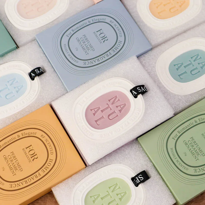 2023 Aroma Gypsum Stone Aromatherapy Fragrance Scent Wax Stone For Car Closet Incense Perfume Sachet Gift Sets