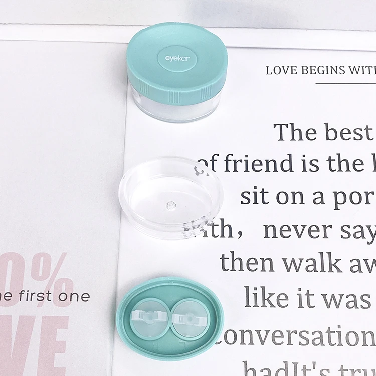 Wholesale RGP contact lens boxes A.B. Solution Case Customize Rigid lenses cleaner case storage boxes