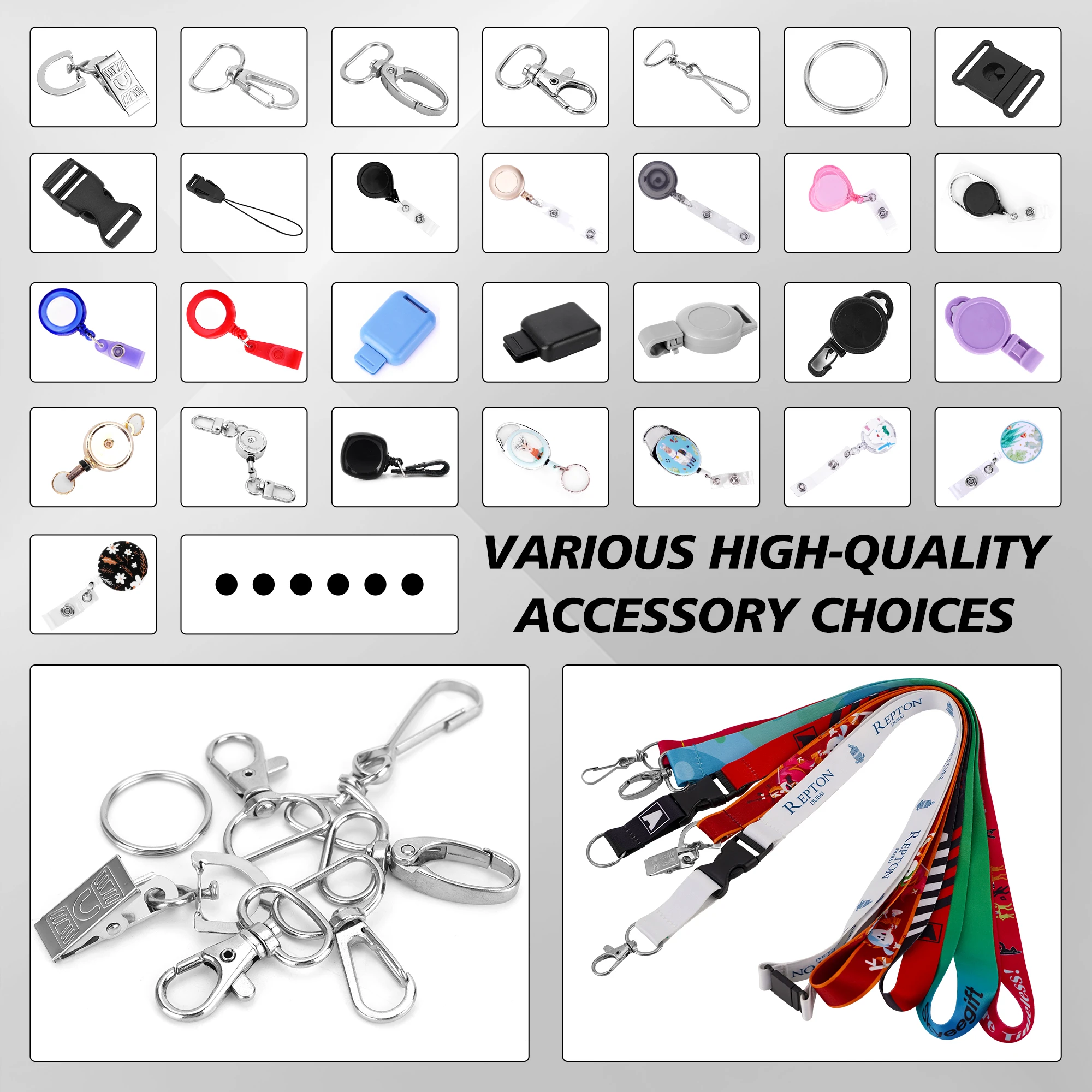 Factory Low Price Lanyard Custom Multi-Color Logo Badge Card Backstage Pass Cassette Polyester Printed Lanyard
