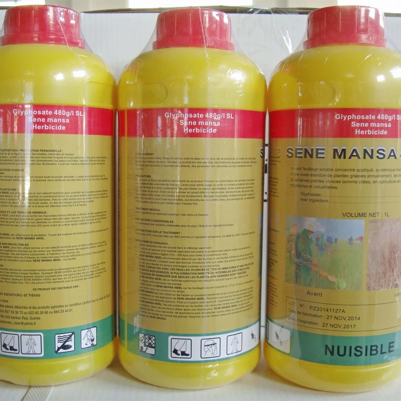 
Glyphosate 480 SL, roundup ammonium salt, 75.7% SG, TC,agrochemicals Herbicide 1071-83-96 