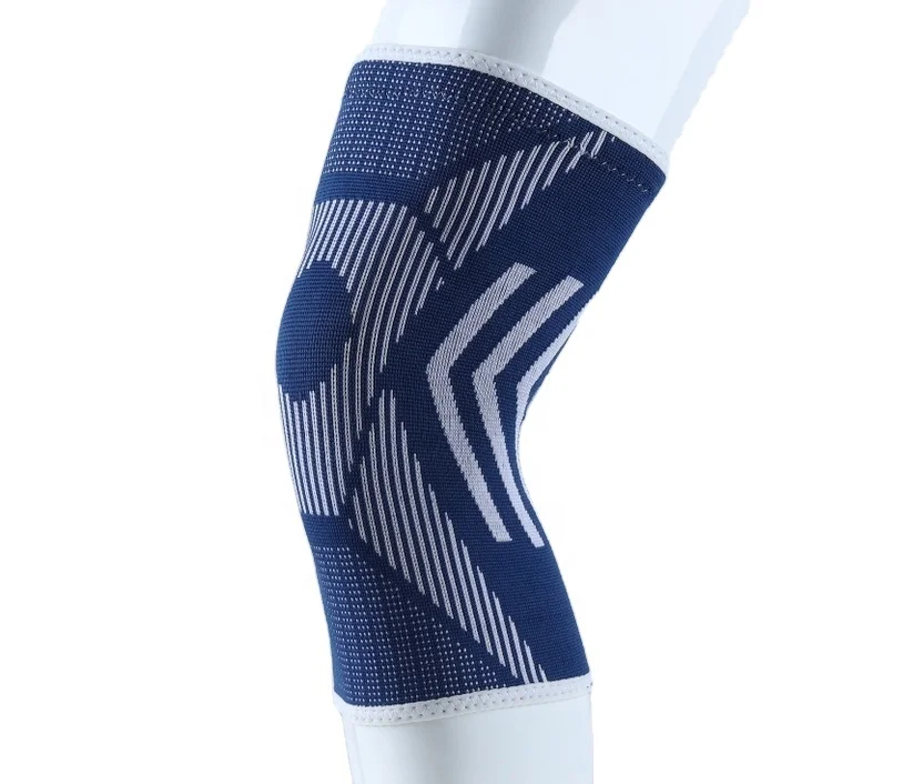 Kangda 3D нейлоновая эластичная компрессионная поддержка колена черный синий розовый зеленый greey