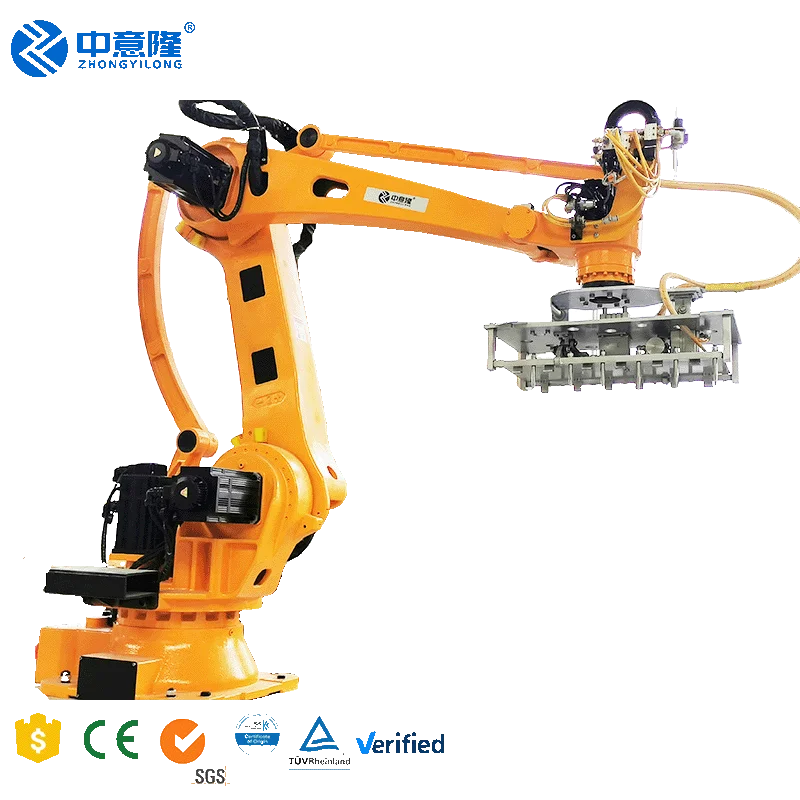 strapping machine Automatic Robot Stacker Depalletiser Robot Palletizer for carton\/case\/box\/bag palletizing