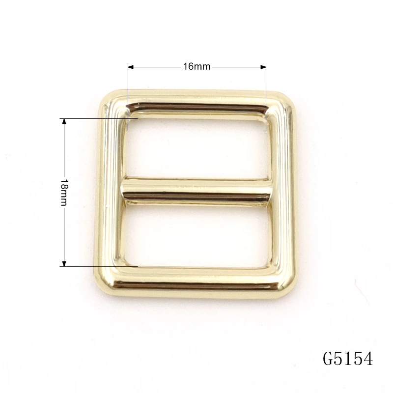 20mm Silver Plated Bag Strap Buckle Metal Adjustable Buckle Slide Triglide Buckle for Bags