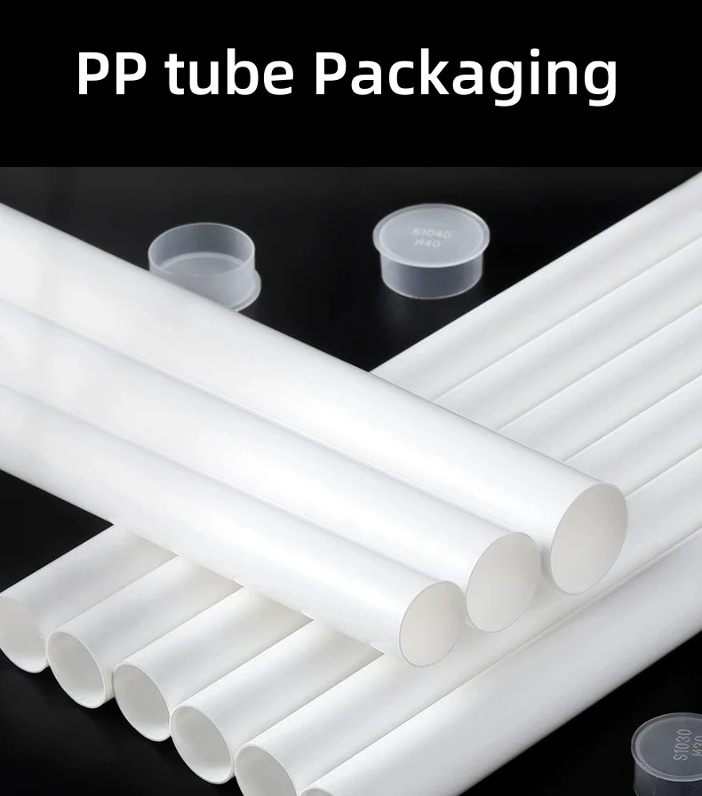 OD45mm Hot sale  oil painting packaging tube pp plastic tube with lid protection oil painting tube packaging