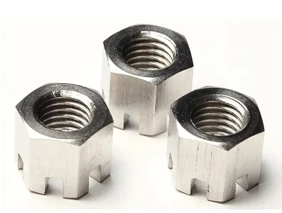 cheap custom white yellow high quality brass zinc plated black oxide Galvanize Carbon Steel SS304 Hex Slotted Castle Nuts DIN935