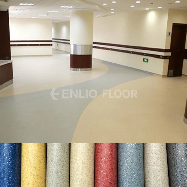 Enlio Floor Rolls Lvt Vinyl Linoleum Wood Plastic Floor Vinyle Wood Grain Mat Homogeneous Pvc Floor Roll Parquet