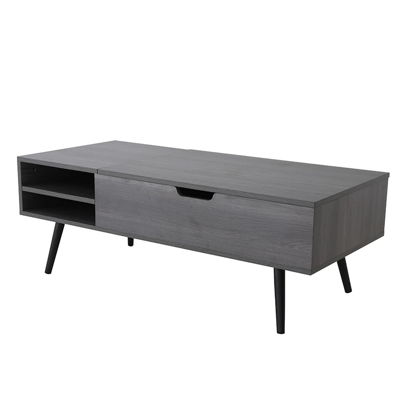 Cheap wholesale wood coffee table for living room leisure gas lifting height adjustable coffee table wood