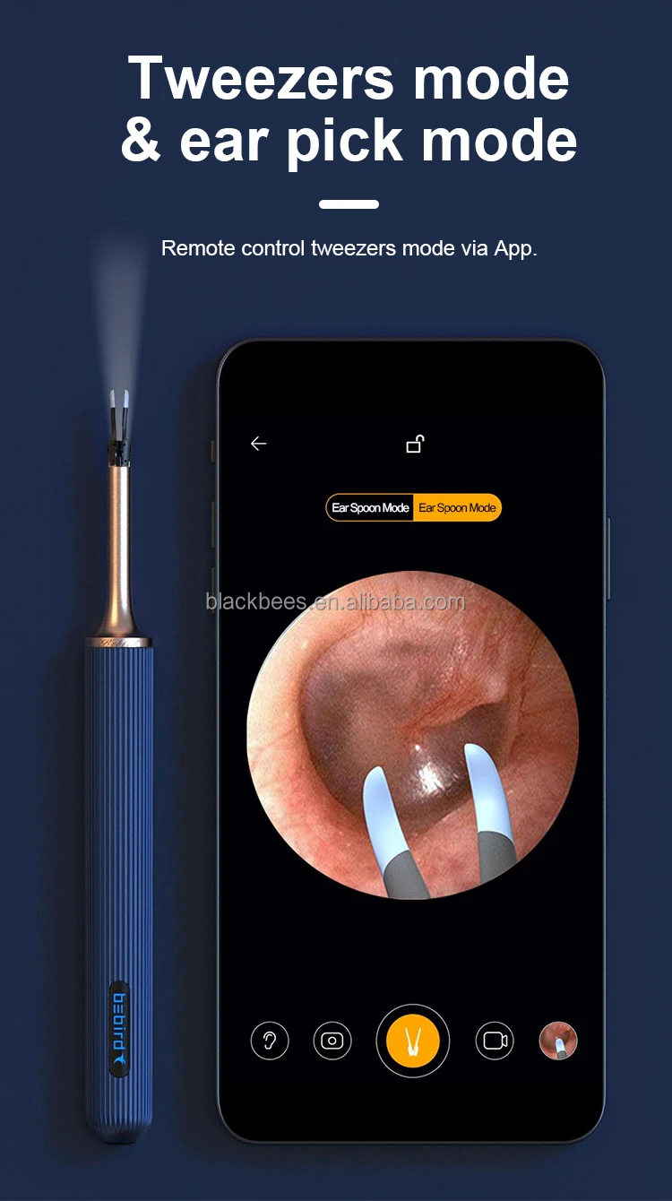 
Bebird Note3 Smart ear cleaning rod earwax removal tweezers kit with 10 mega pixels video camera 