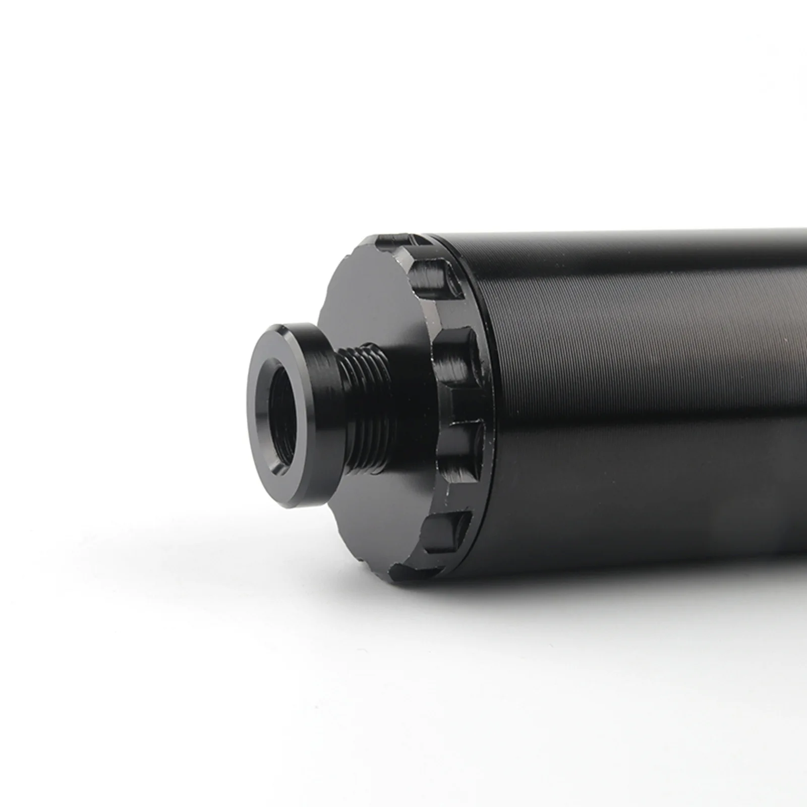 Aluminum 5/8-24 TO 14x1.5 1/2-28 1/2-20 14X1L 14X1 Oil Filter Threaded Adapter for Solvent Trap Black