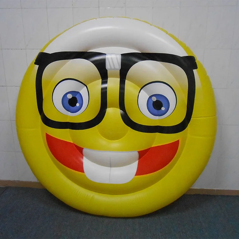 Pool party inflatable emoji float pontoon