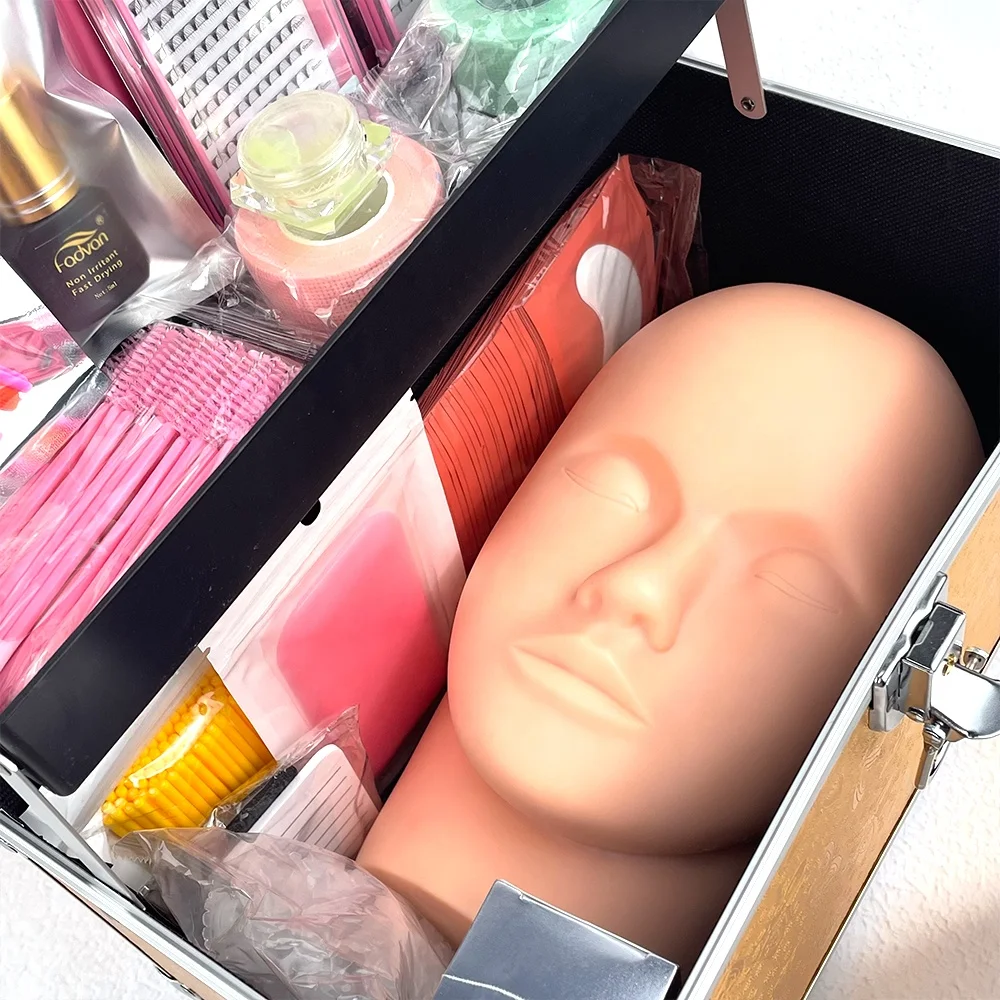 Wholesale Lash Tech Supplies Individual Diy Lash Training Kit Full Makeup Set New Starter Friendly Eyelash Extension Kits