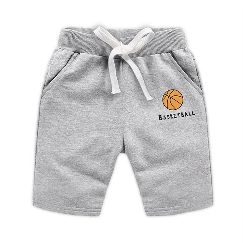 Оптовая продажа, детские штаны, однотонные летние хлопковые повседневные спортивные шорты для мальчиков