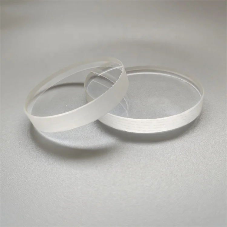 High permeability borosilicate optical ultra-white glass round shaped tempered glass sheet