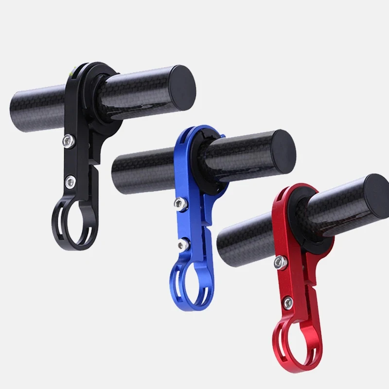 10/20cm Bicycle Handlebar Extended Bracket Bike Headlight Mount Bar Computer Holder Lamp Support Rack Carbon Fiber Extender