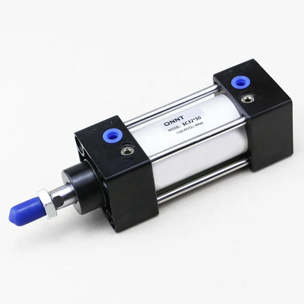 
SC 32 40 50 63 80 100 125 160 200mm Double Action Pneumatic Cylinder with Double Acting Air Cylinder Airtac SC Series Cylinder 