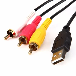 USB 2.0 & 3 RCA Male to 3.5mm USB Female Car Mount Flush Cable RCA USB 3.0 Flush Mount Extension Cable for car audio