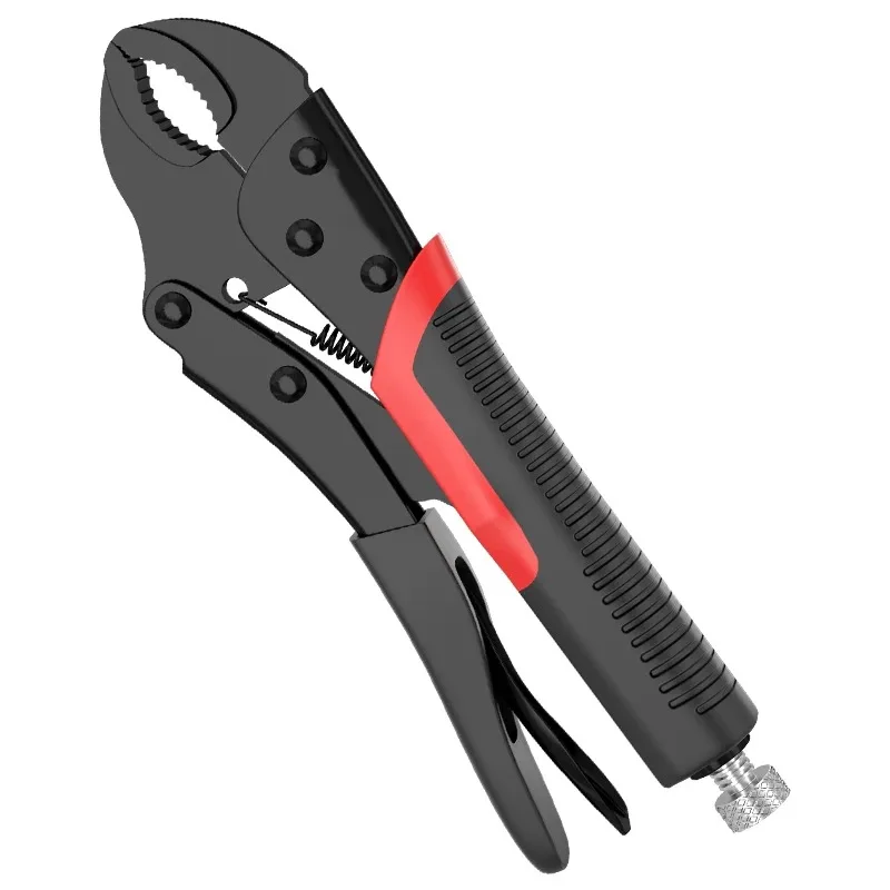 10' Strong Round Mouth Multi-Function Locking Pliers Clamp Tool Pressure Pliers Pipe Wrench Manual Universal Fixed Pliers