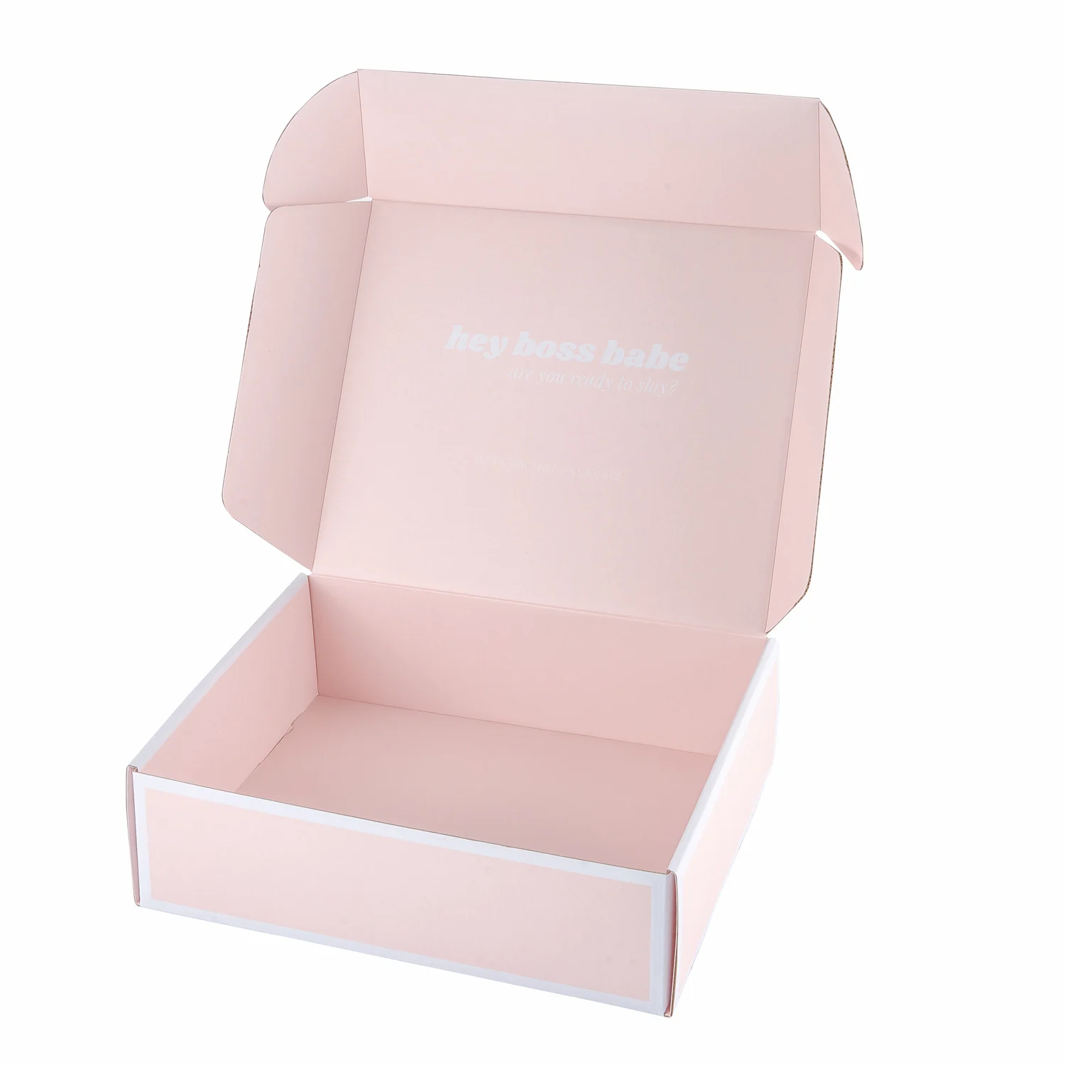 Top Sale Hot Pink Clothing Gift Box Cosmetics Mailer boxes Packaging Beauty Products Packaging Wig Mailer Shipping Box