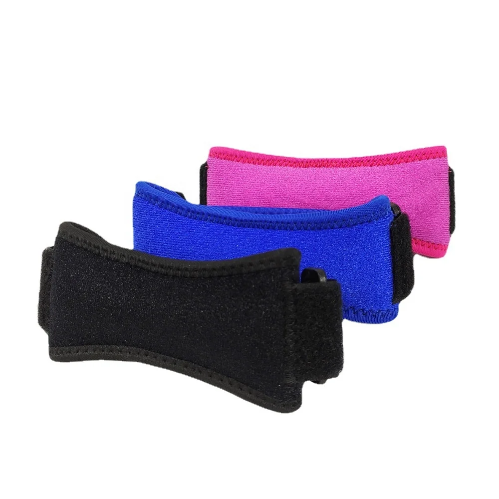 Wholesale Elastic Neoprene Adjustable Knee Support Patella Strap With Silicone Pad