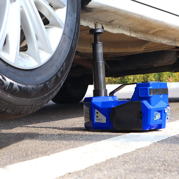 5T Electric Car Jack Kit  Hydraulic Floor Jack with Tire Inflator   With Socket Tool Kit for Car SUV Truck Lift Flash Light