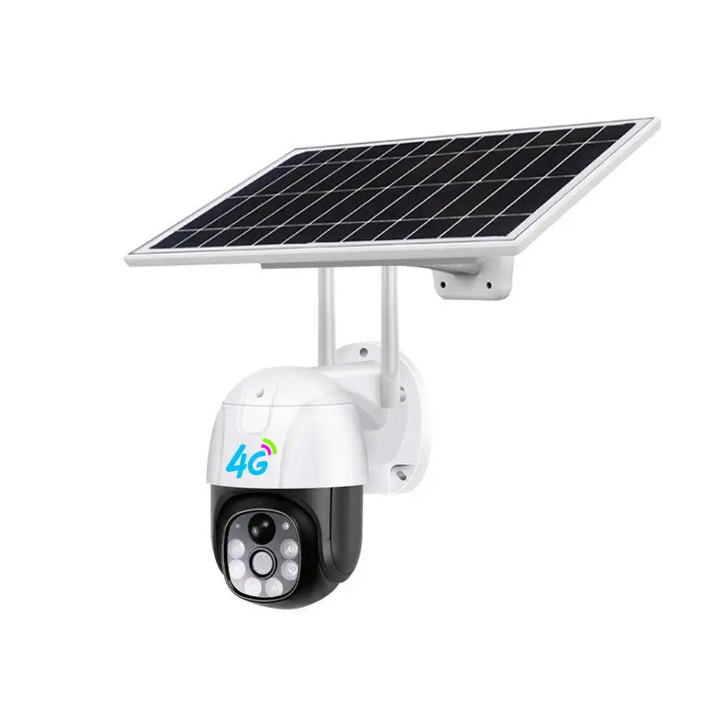 Solar Camera 360 Degree Rotate 3MP V380 Ptz 4g Outdoor Waterproof Motion Detection Battery Audio Solar Camera Wifi