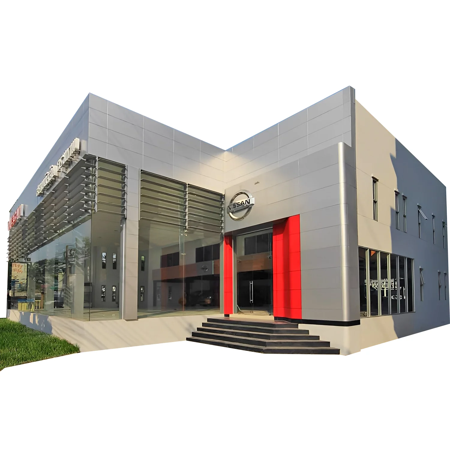 Design 4s Showroom Prefabricated steel Building Exhibition Hall 2 floor Hotel Steel Structures Multi Storey Shopping Mall
