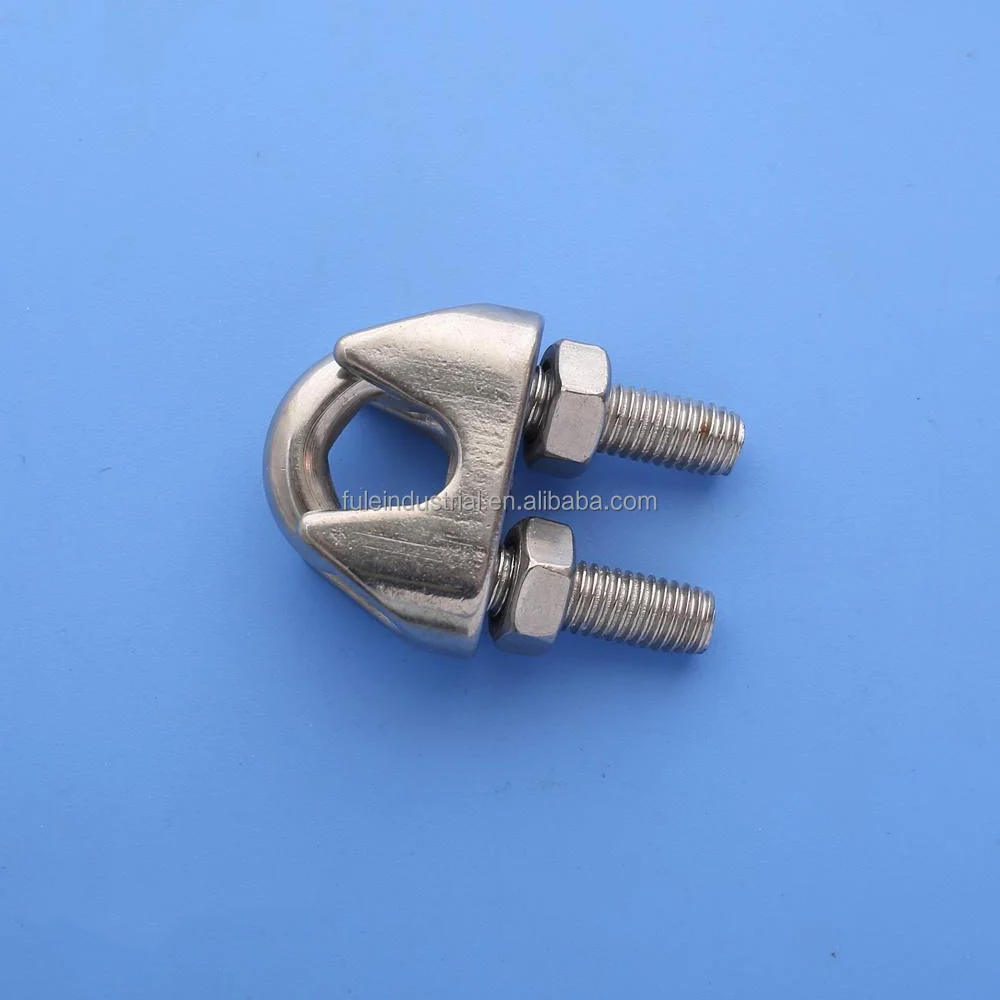 DIN 741 Malleable 304SS wire rope clips for wire rope fitting