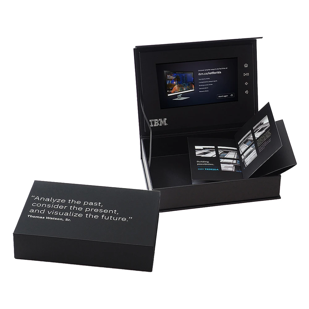Customized Presentation 7 inch 10.1 inch IPS LCD Screen Gift Box Digital Video Presentation Gift LCD Box.