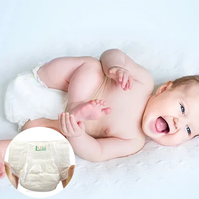 Оптовая продажа 100% экологически чистый гипоаллергенный одноразовый детский биоразлагаемый подгузник из бамбука
