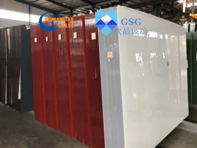 Hot Sale 4mm/5mm/6mm Yellow/Red/White Decorative Glass Paint Glass for Home