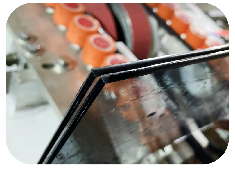 Automatic 6 Motors Glass Double Line Pencil Edge Grinding Machine Production Line