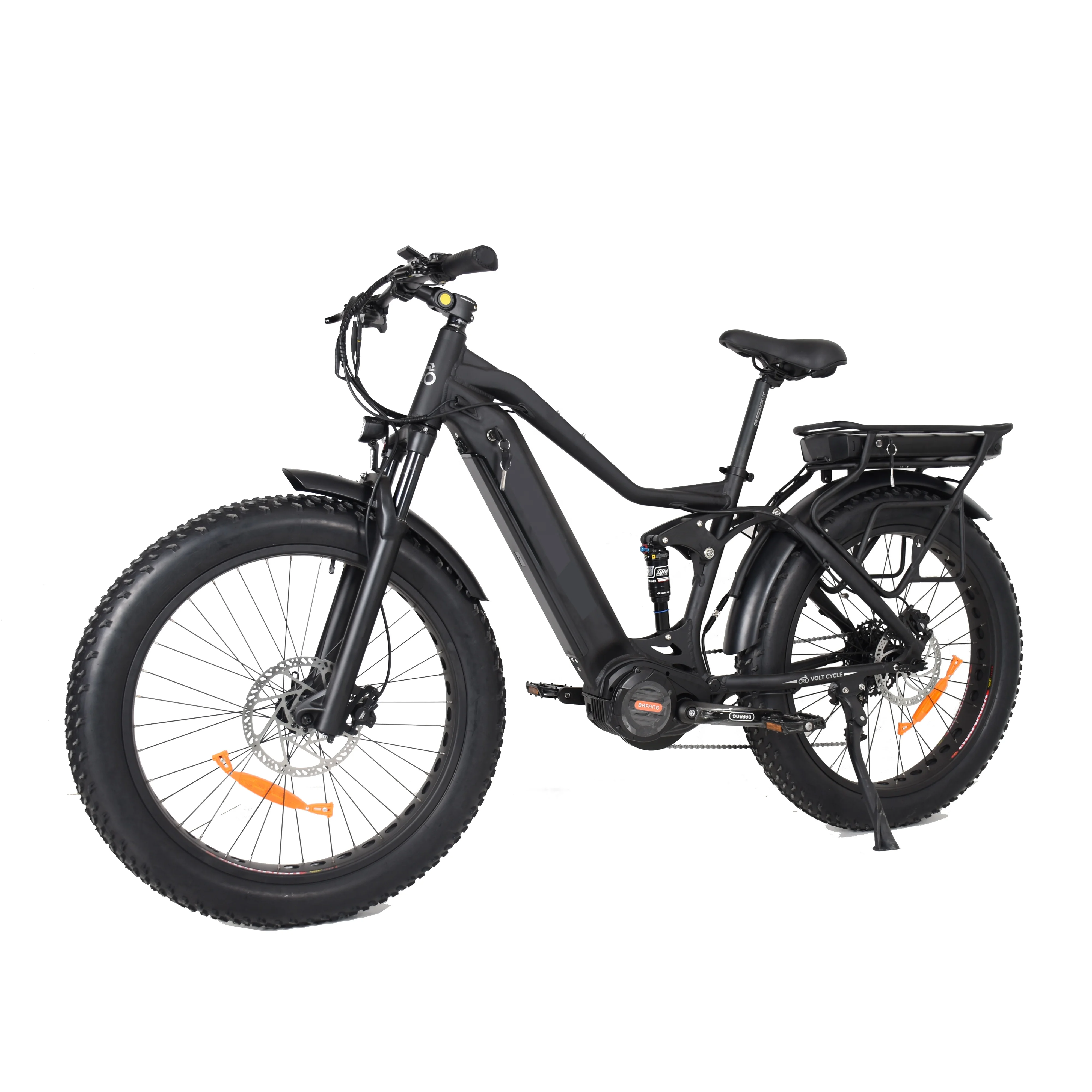Hot sale bafang m620 1000W dual battery electric fat tire mountain bike with basket